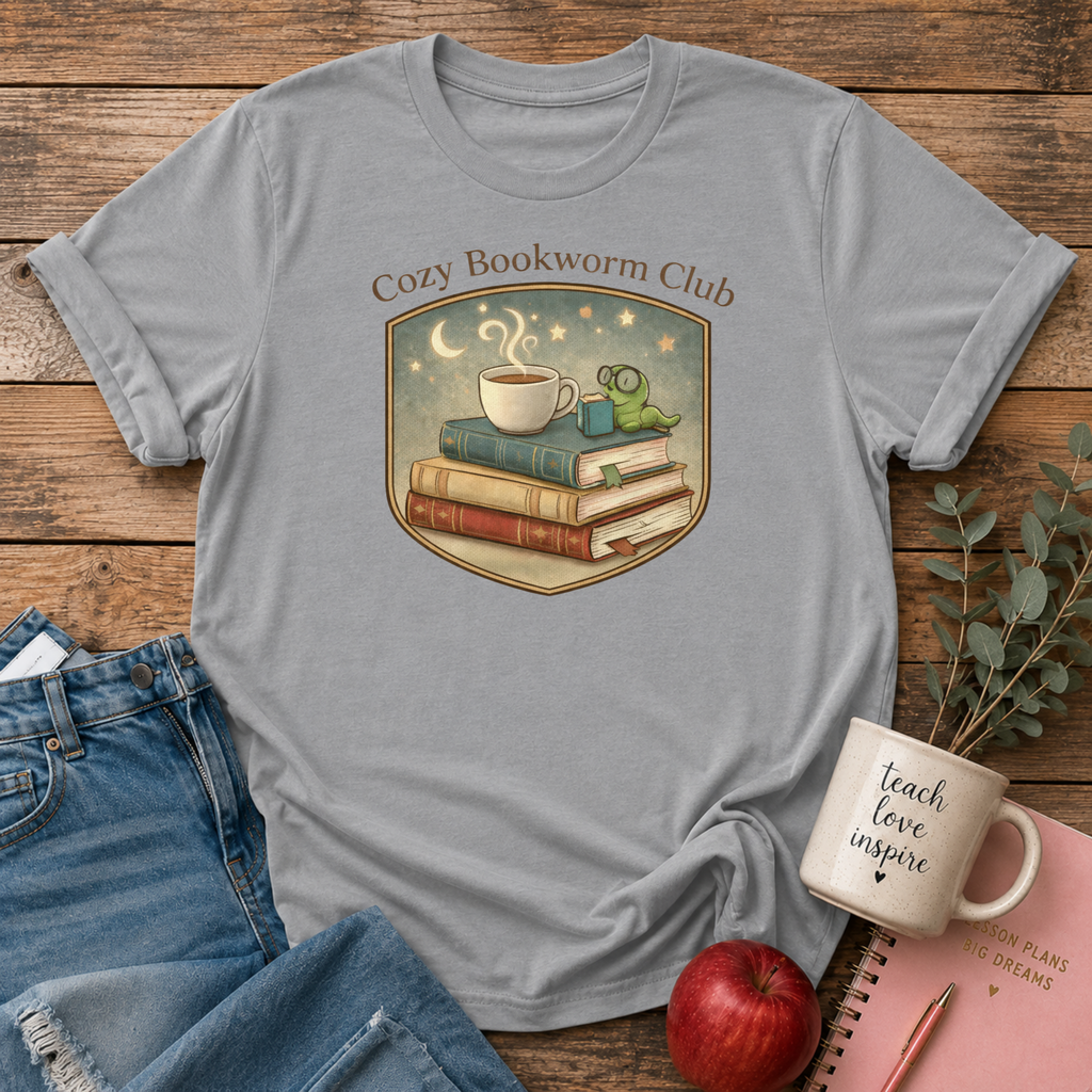 Cozy Bookworm Club T-shirt