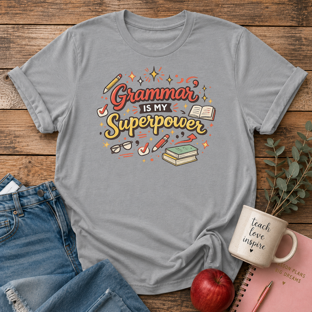 Grammar is my Superpower T-shirt