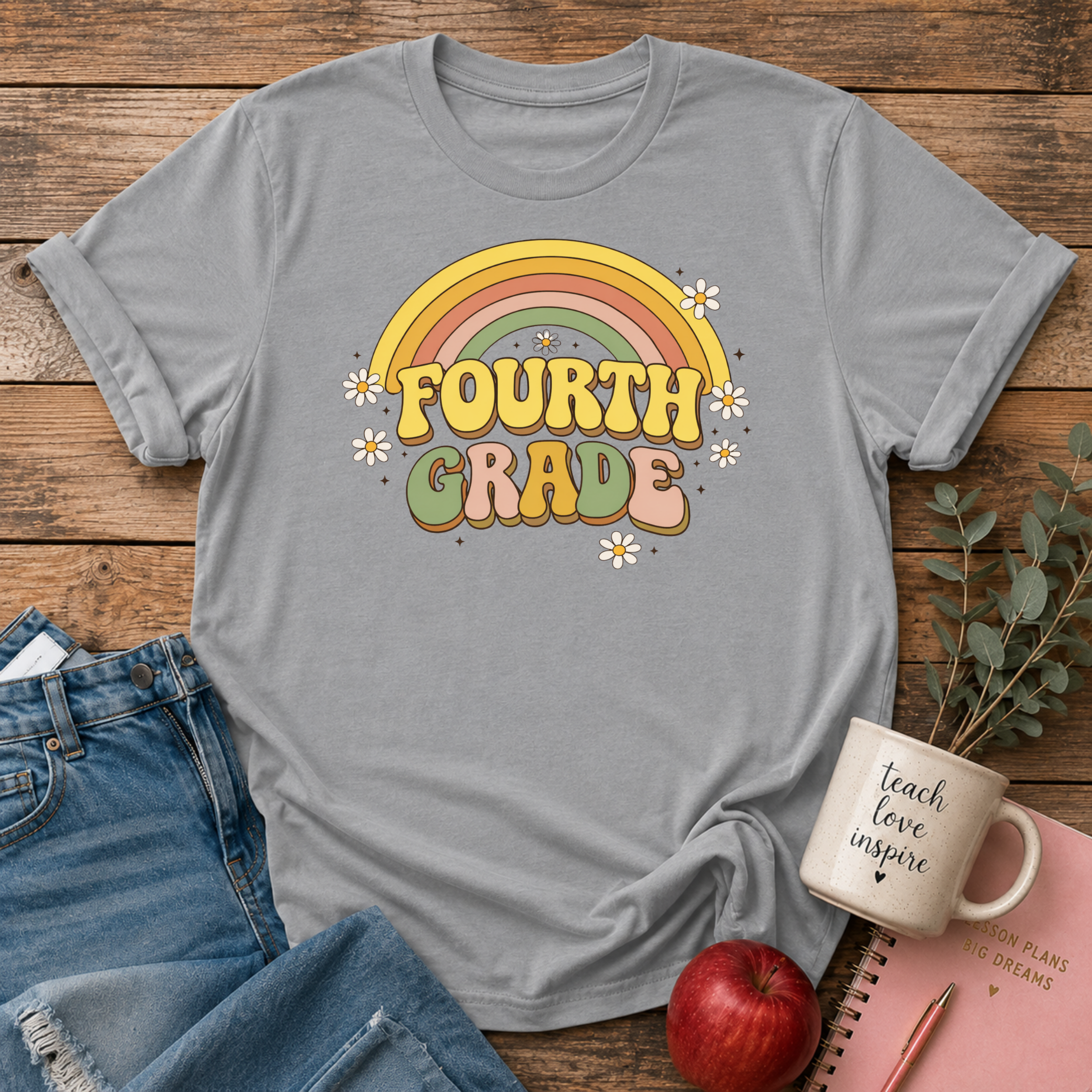 Fourth Grade Retro T-shirt