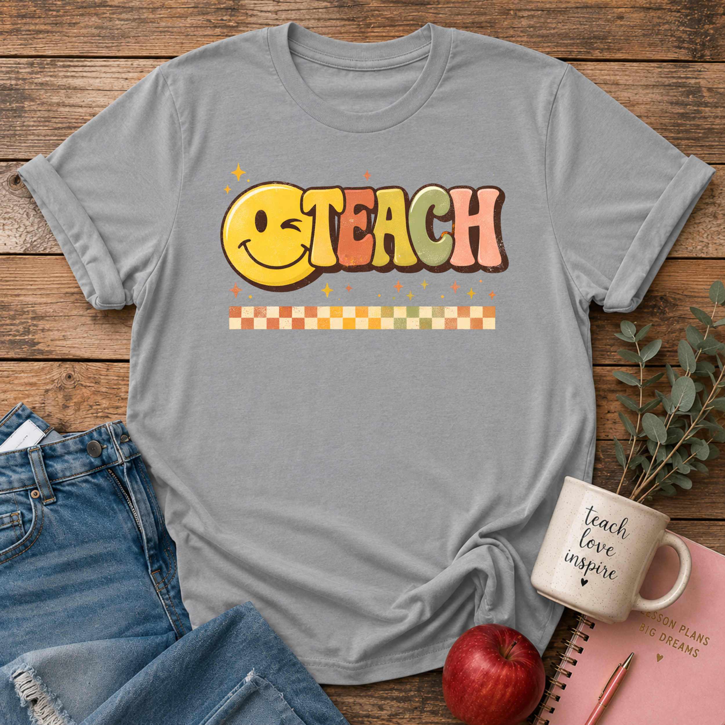 TEACH Smiley Face T-shirt