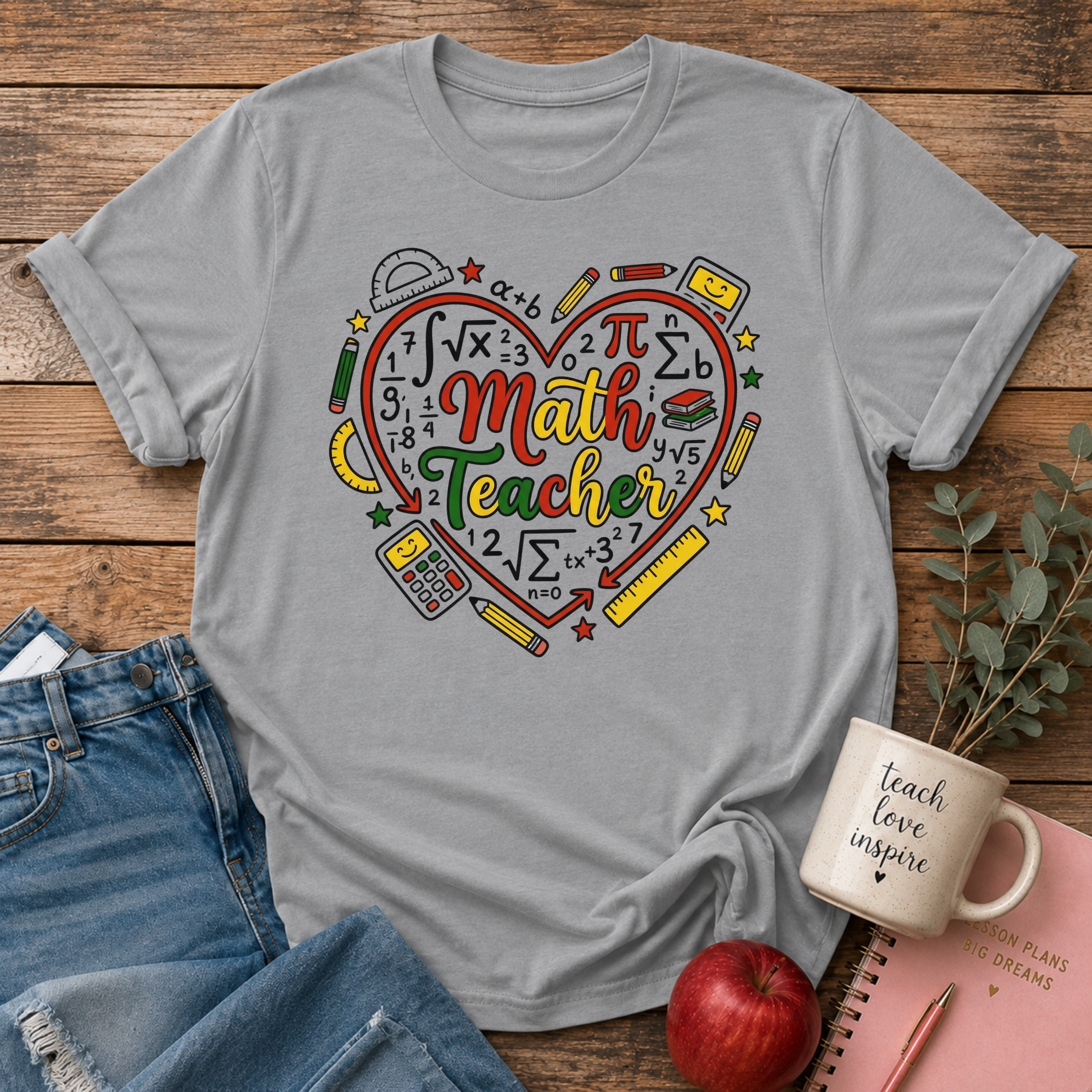 Math Teacher T-shirt