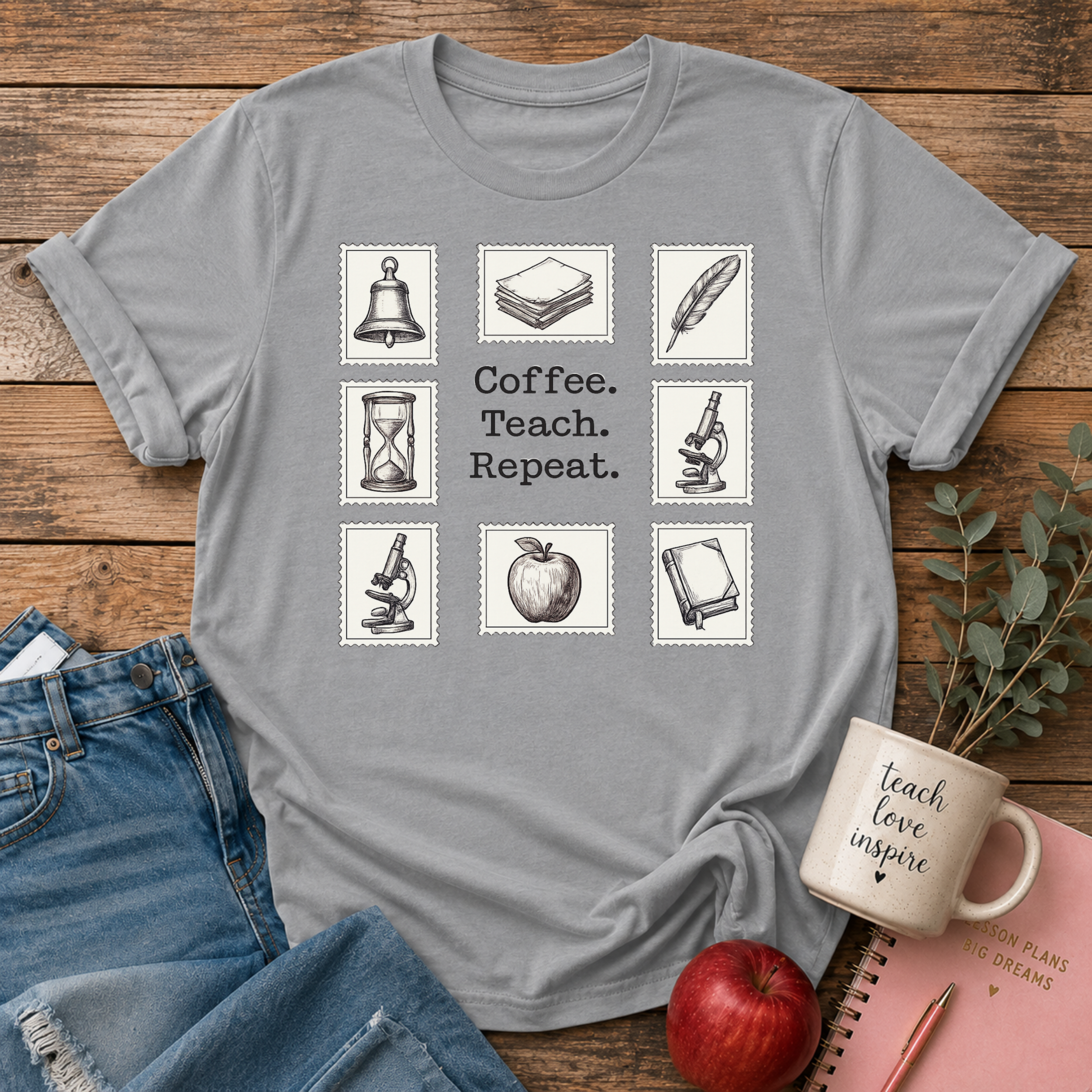 CoffeeTeachRepeat T-shirt
