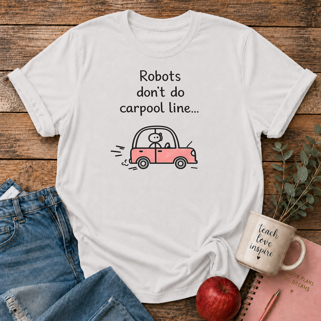 Robots Don't Do Carpool T-shirt