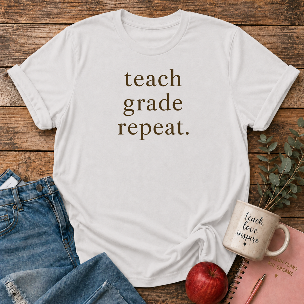 Teach Grade Repeat T-shirt