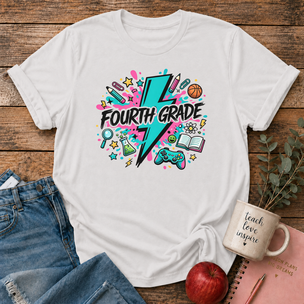 Electric Fourth Grade T-shirt