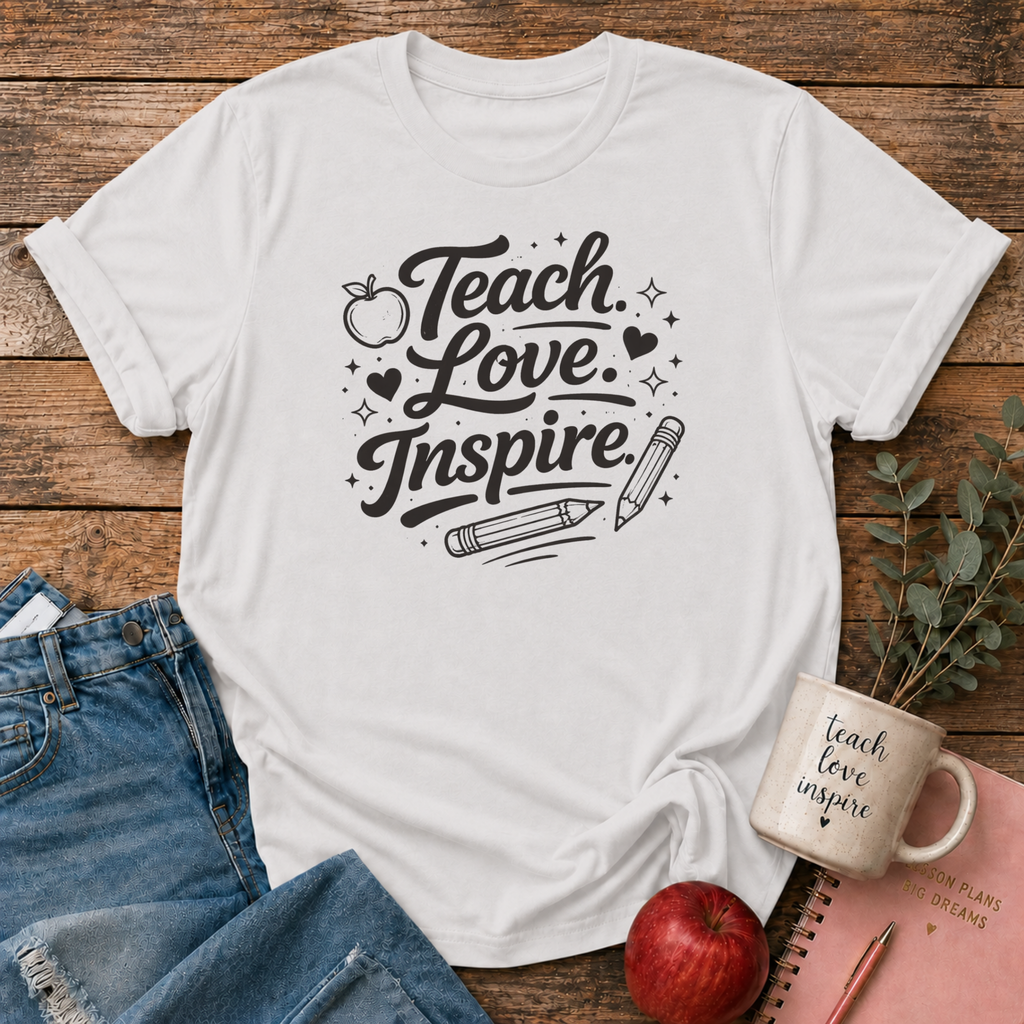Teach Love Inspire Black T-shirt