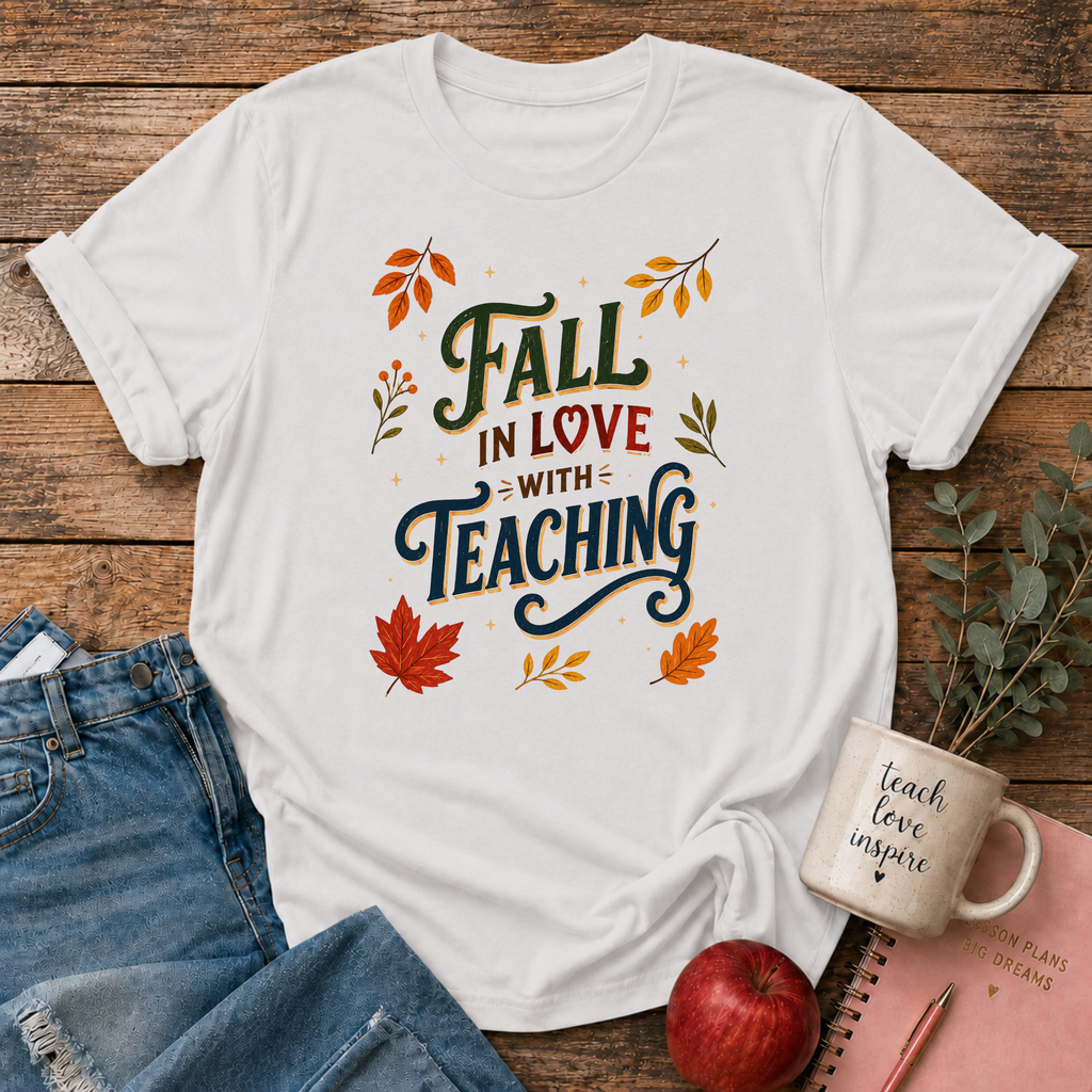 Fall in Love with Teaching T-shirt