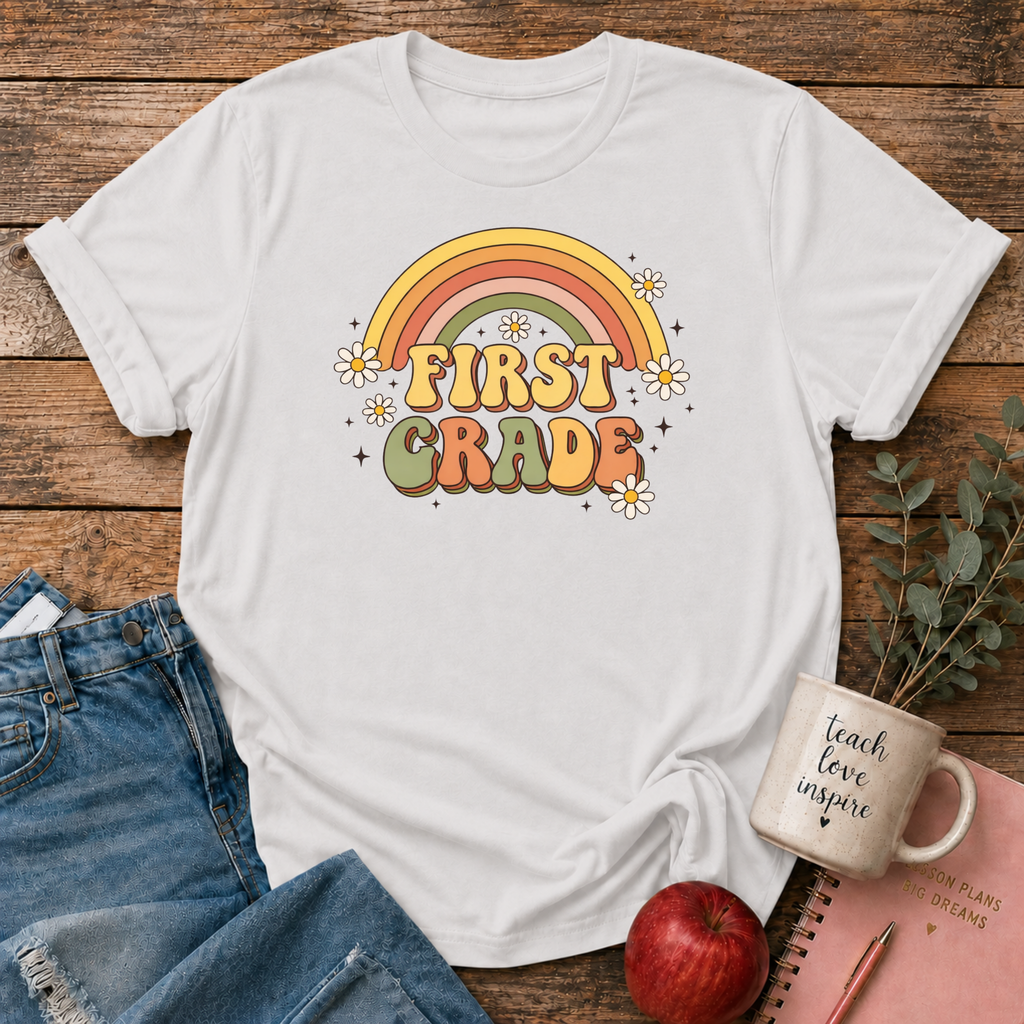 First Grade Retro T-shirt