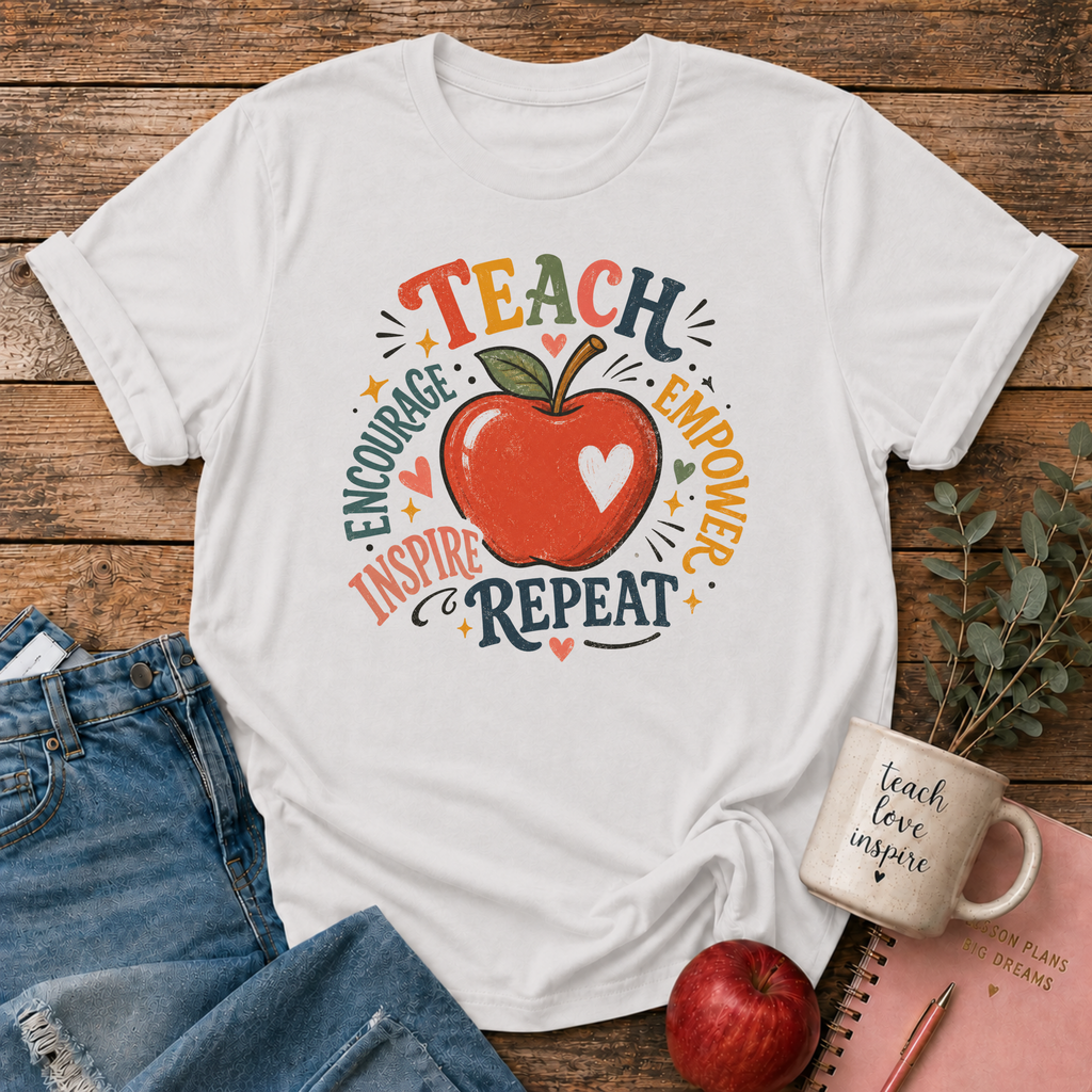 Teach Inspire Repeat T-shirt