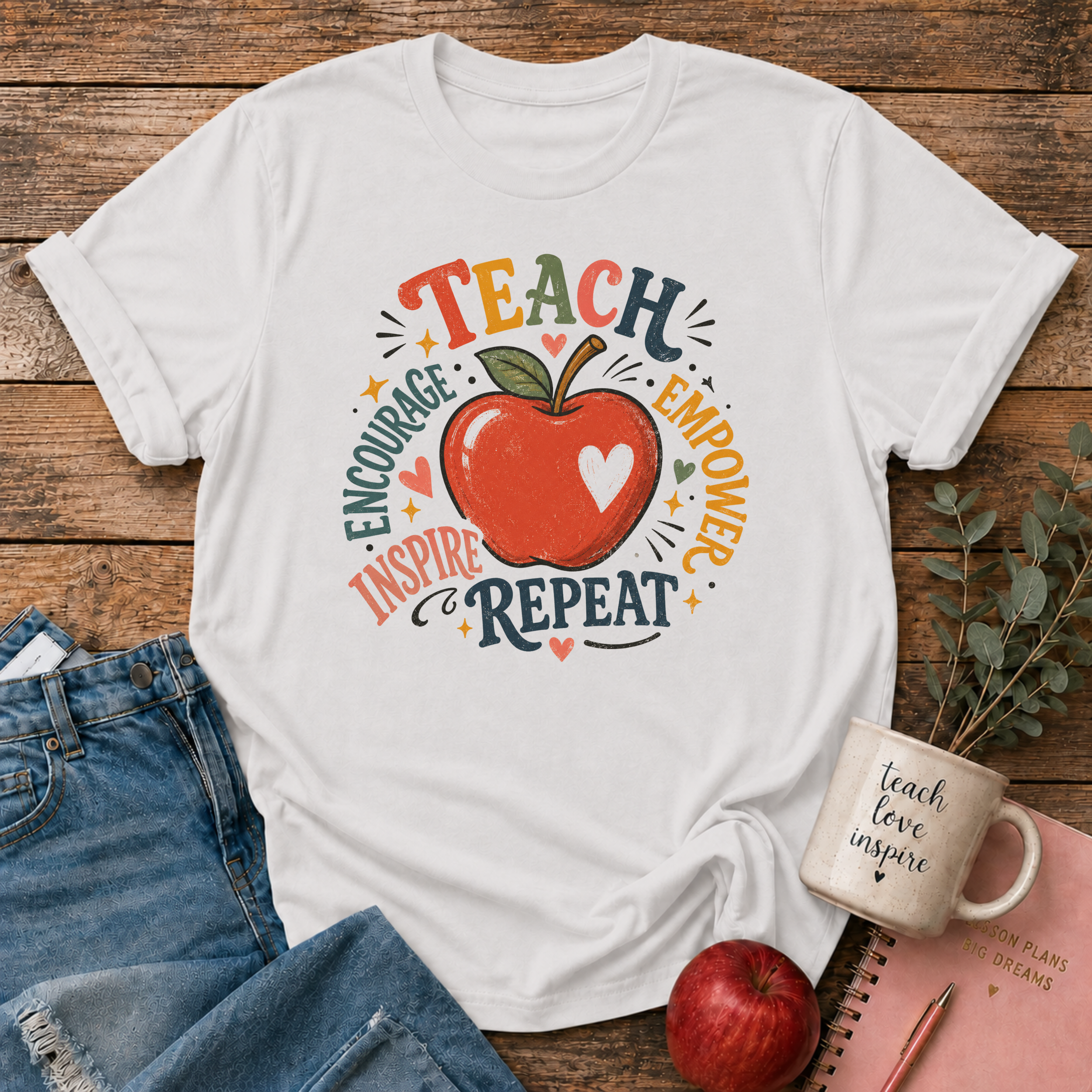Teach Inspire Repeat T-shirt