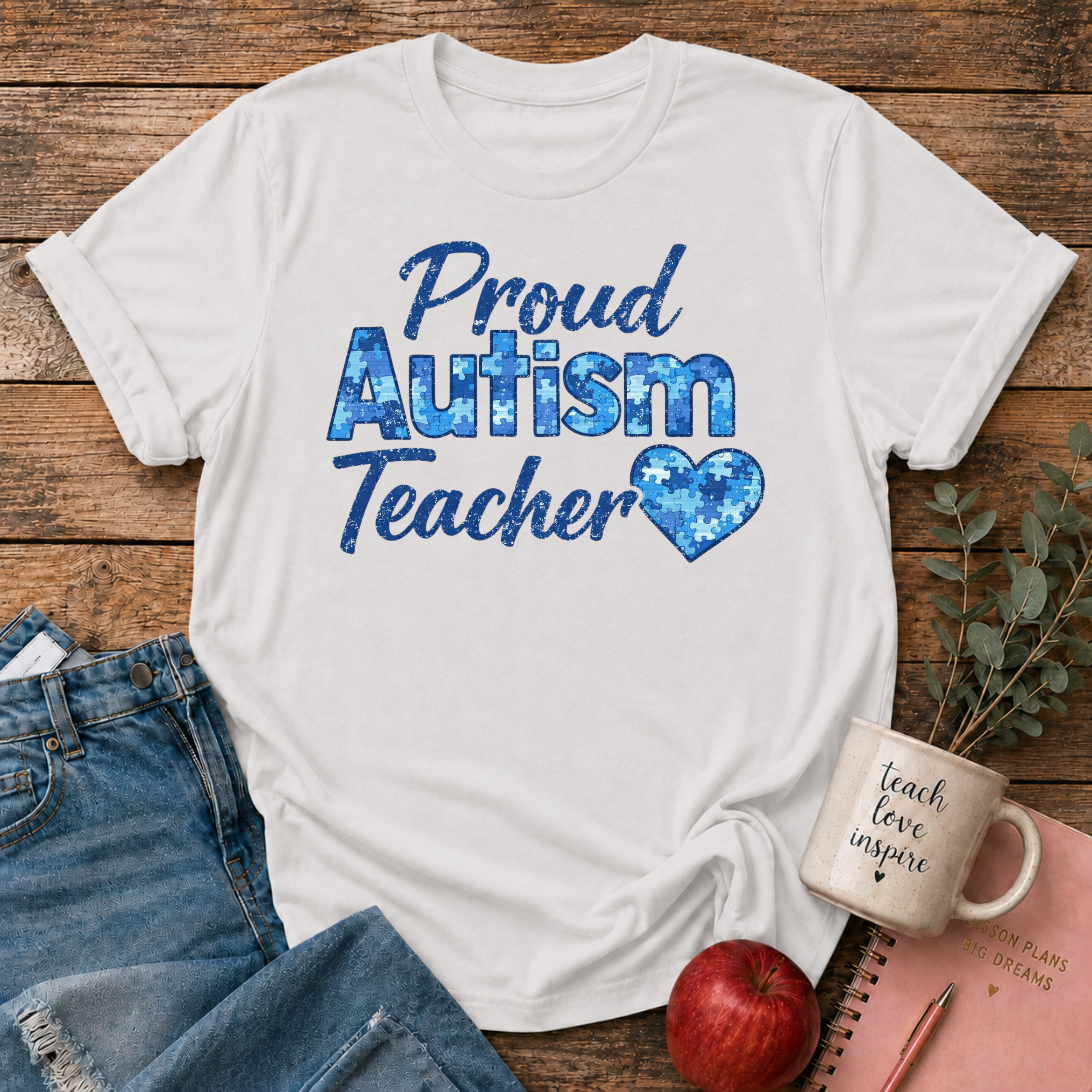 Proud Autism Teacher T-shirt