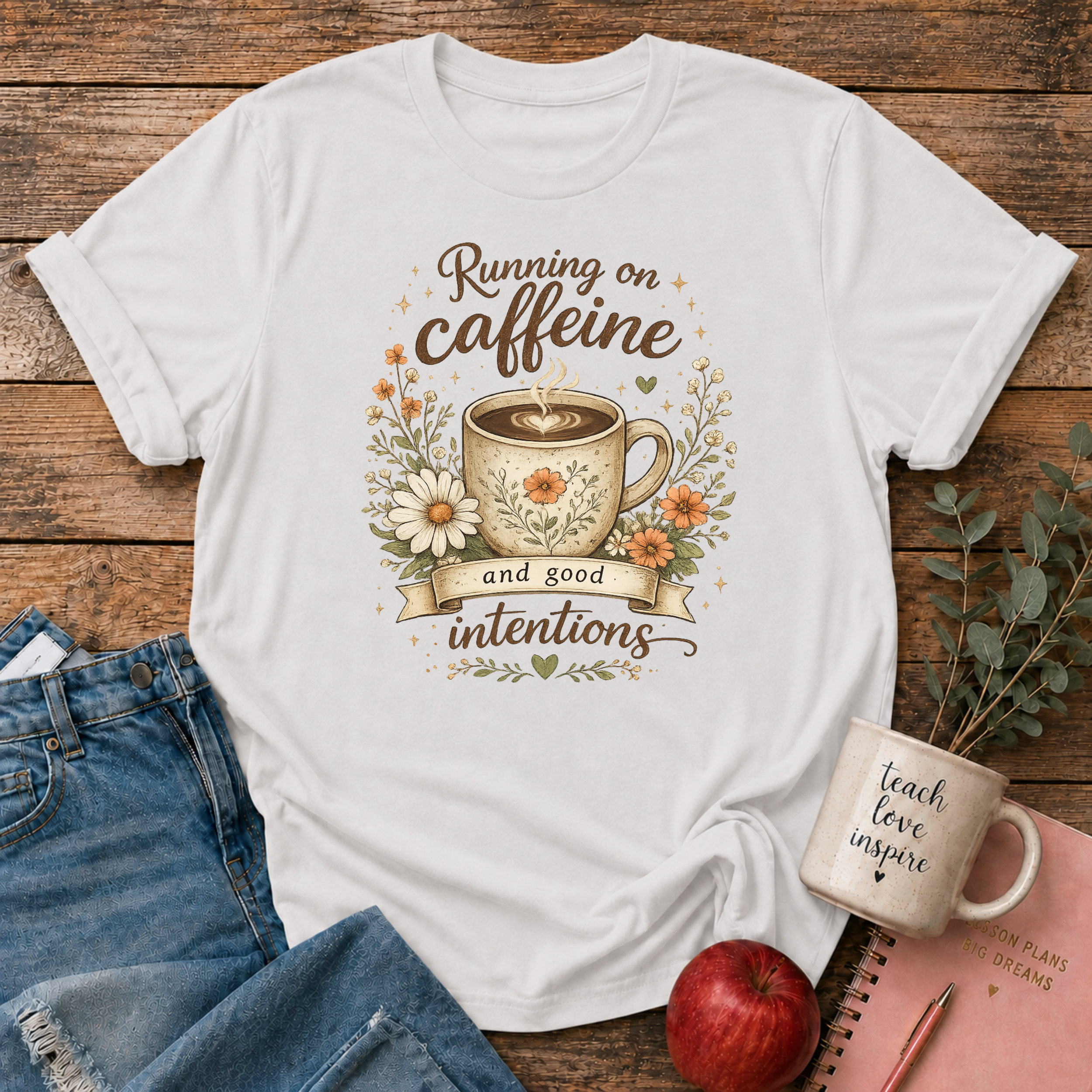 Caffeine & Good Intentions T-shirt