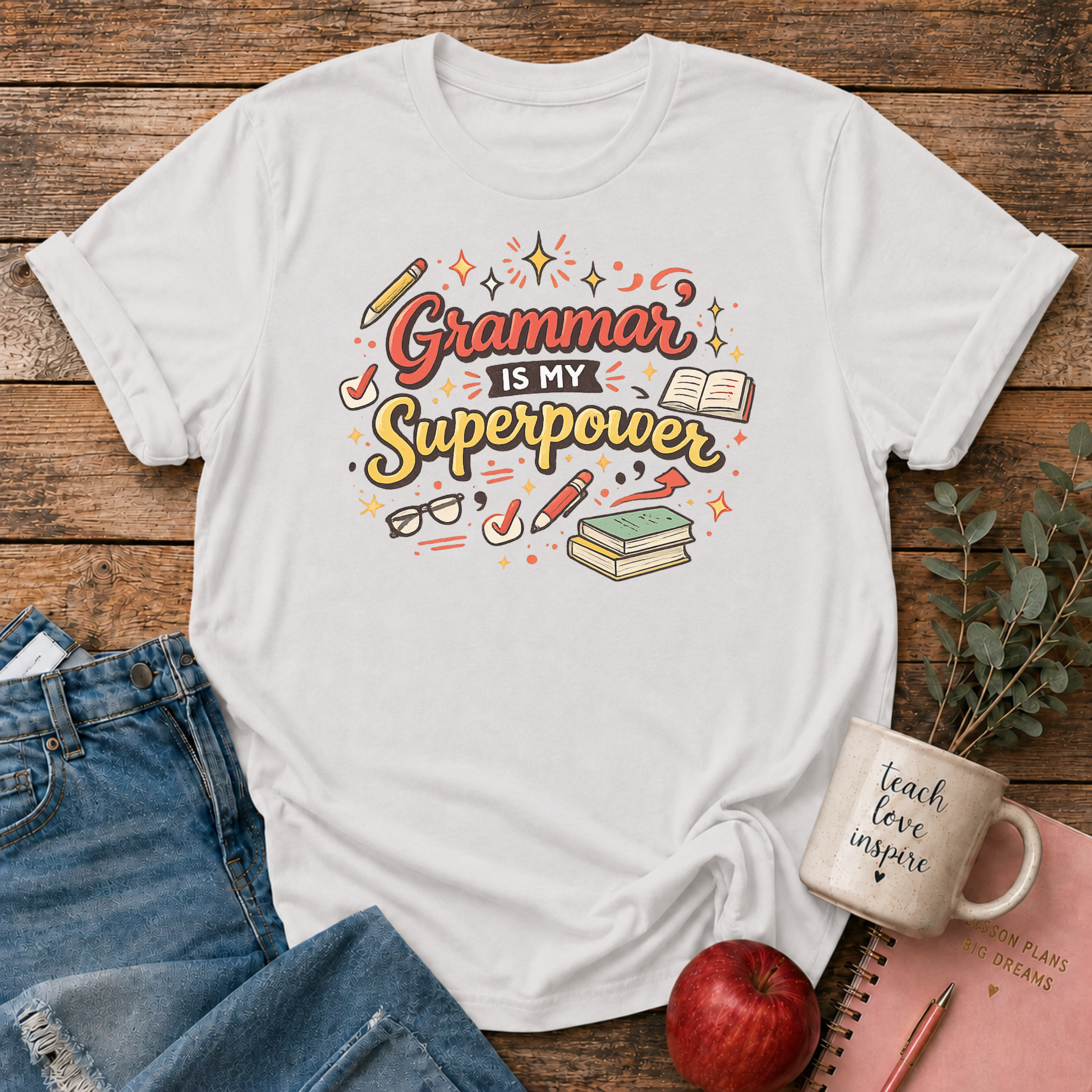 Grammar is my Superpower T-shirt