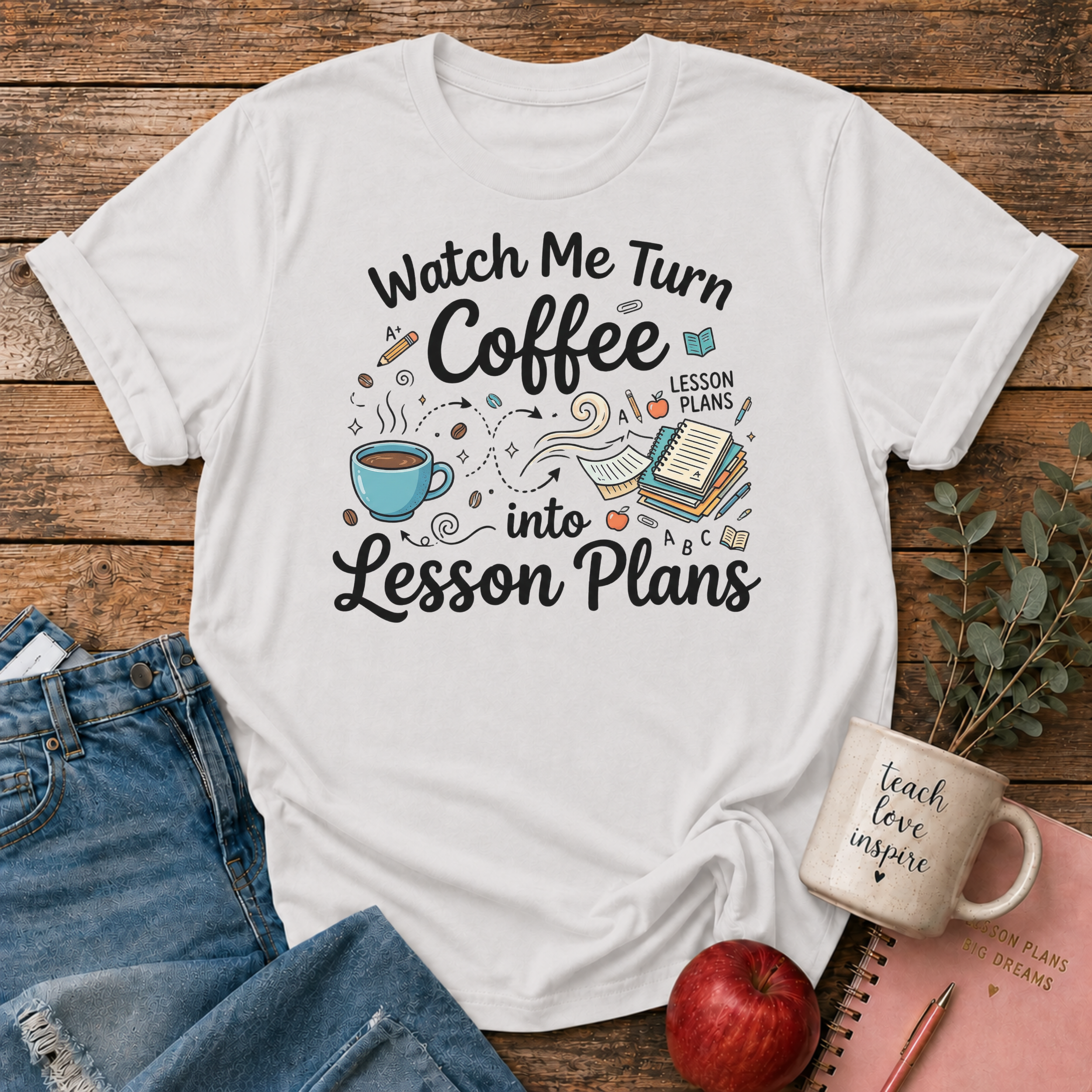 Turn Coffee To Lesson Plans T-Shirt