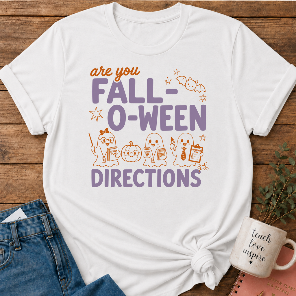 Fall-O-Ween Directions T-shirt