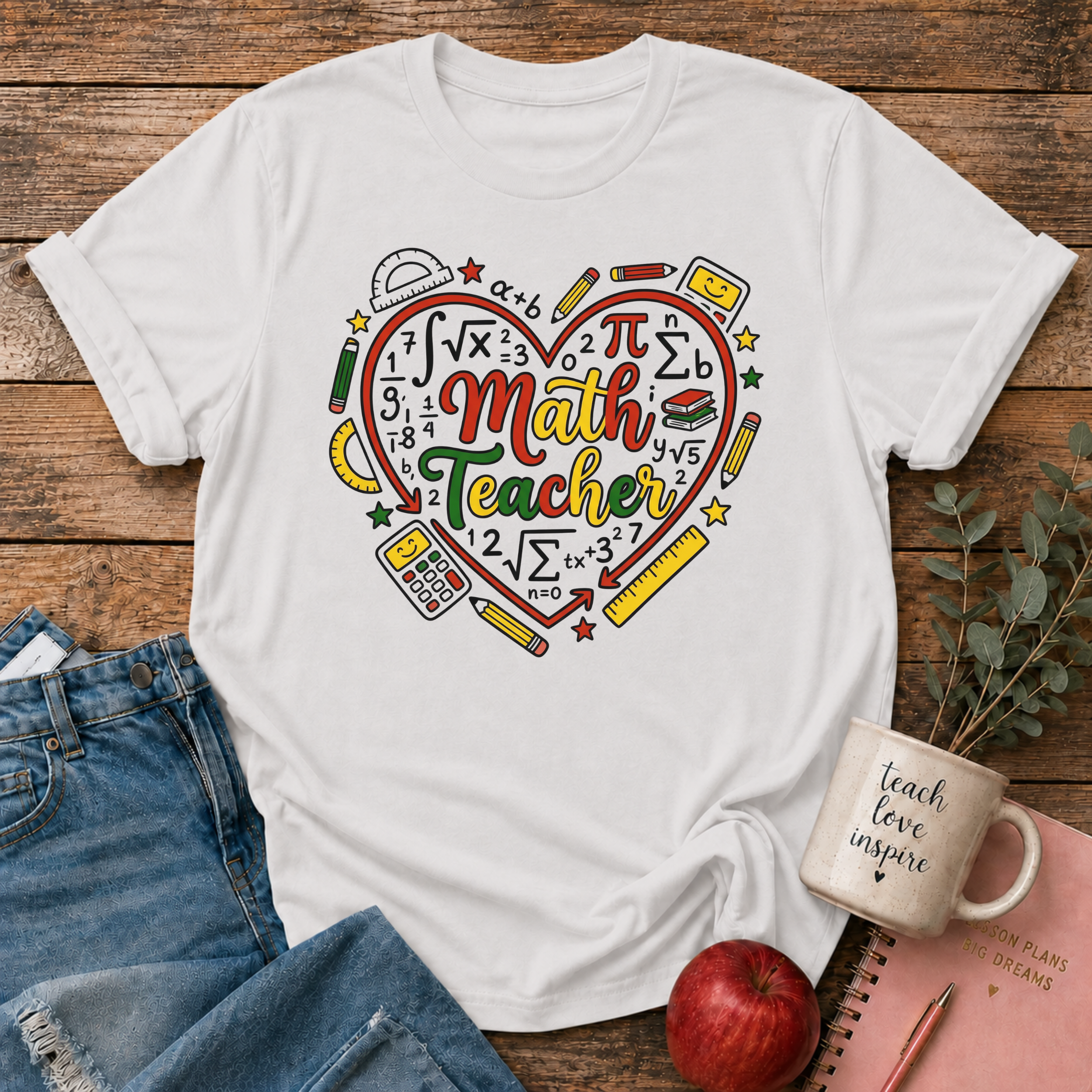 Math Teacher T-shirt